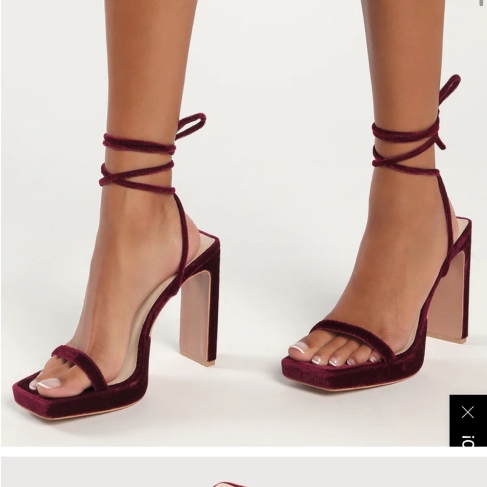 Lulu's Red Heels Elegant Design